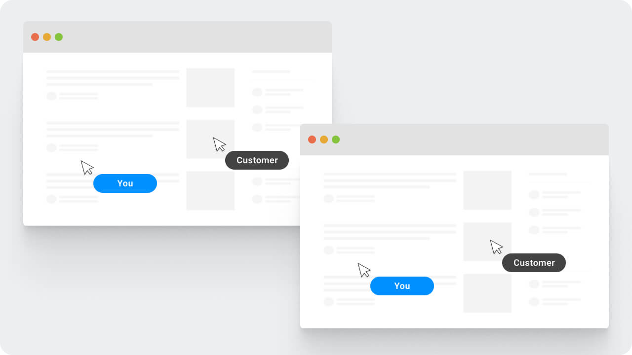 Collaborative Browsing - great tool for advanced technical support, collaboration, and productivity.