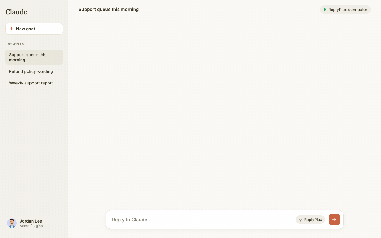 Instructions: ordered house rules, per mailbox, for replies and for agent notes.