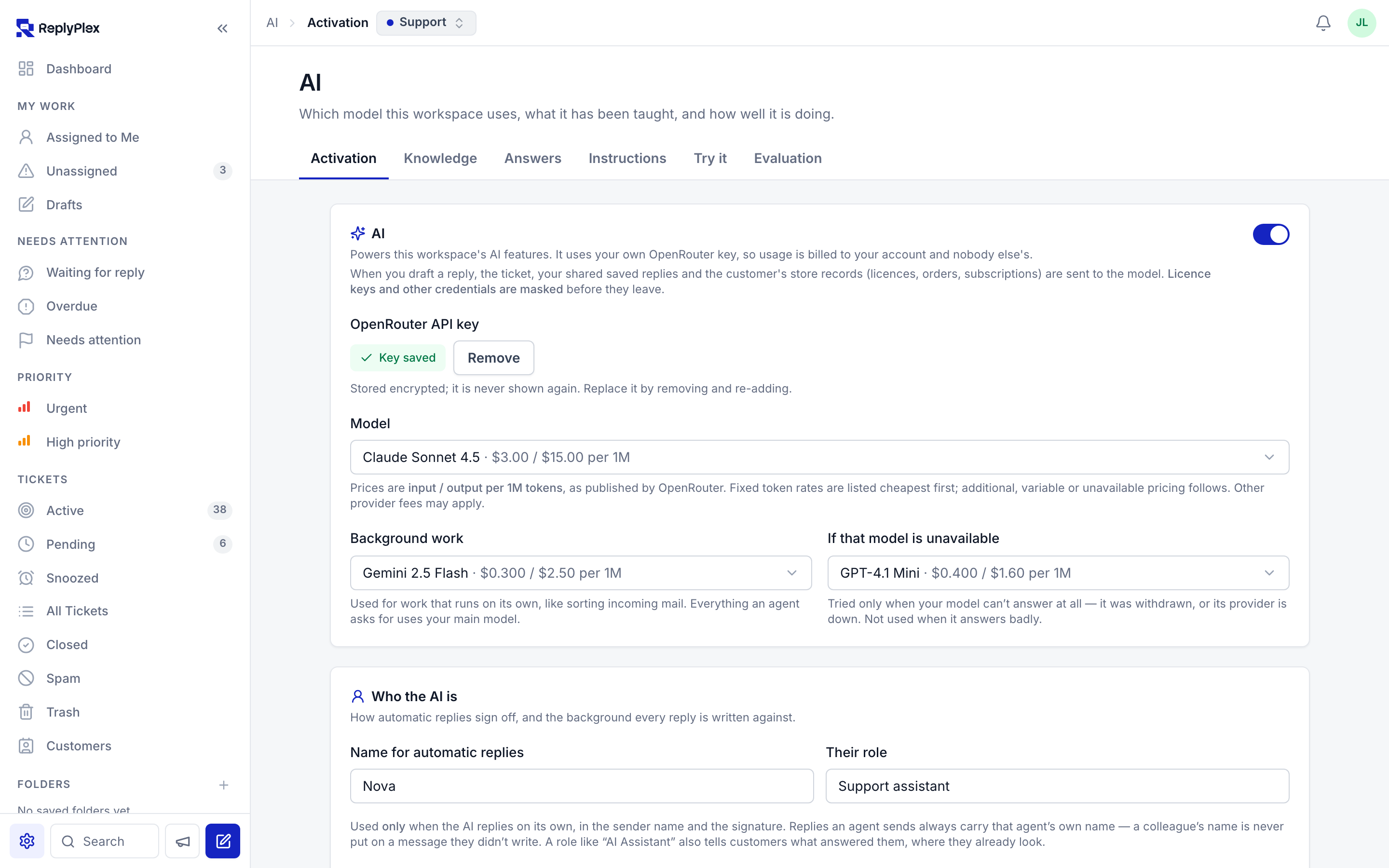 Automations routing on what the AI thinks a message is.