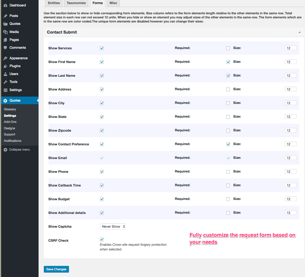 [eMD CSV Import Export](https://emdplugins.com/request-a-quote-import-export-addon/?pk_campaign=request-a-quote-com&pk_kwd=readme) -- Bulk import quotes from existing systems or export them to other external systems using CSV files - [Watch video](https://www.youtube.com/watch?v=tJDQbU3jS0c)