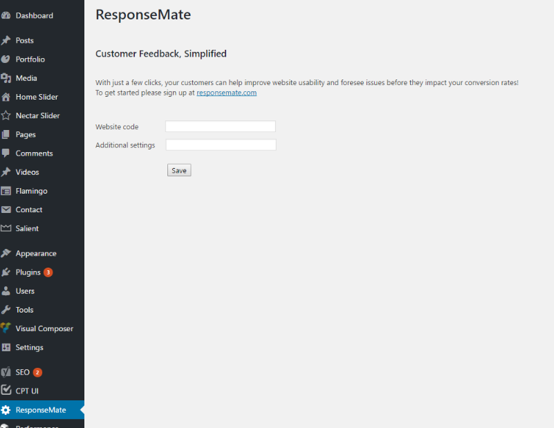 ResponseMate WP Plugin Configuration