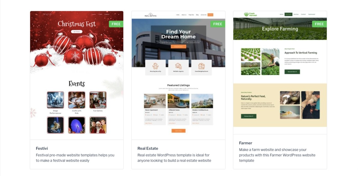 Gutenberg Starter Templates