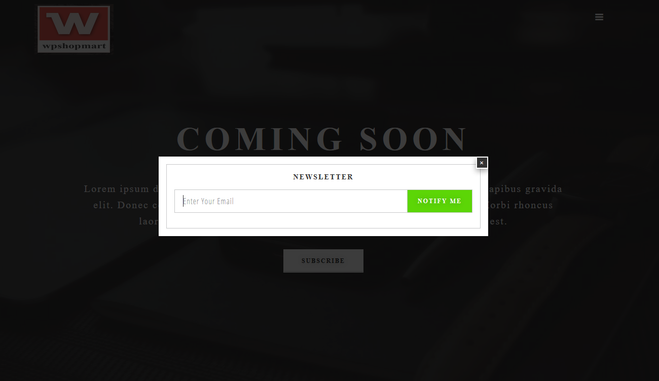 Coming Soon Page Template With Different Background 2