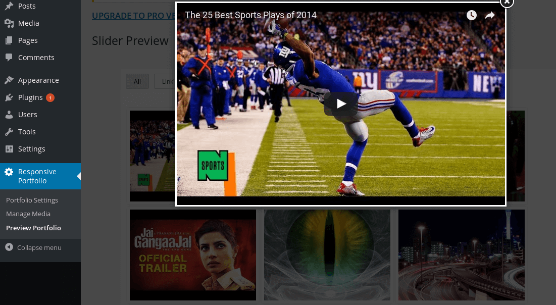 Fronted view of portfolio