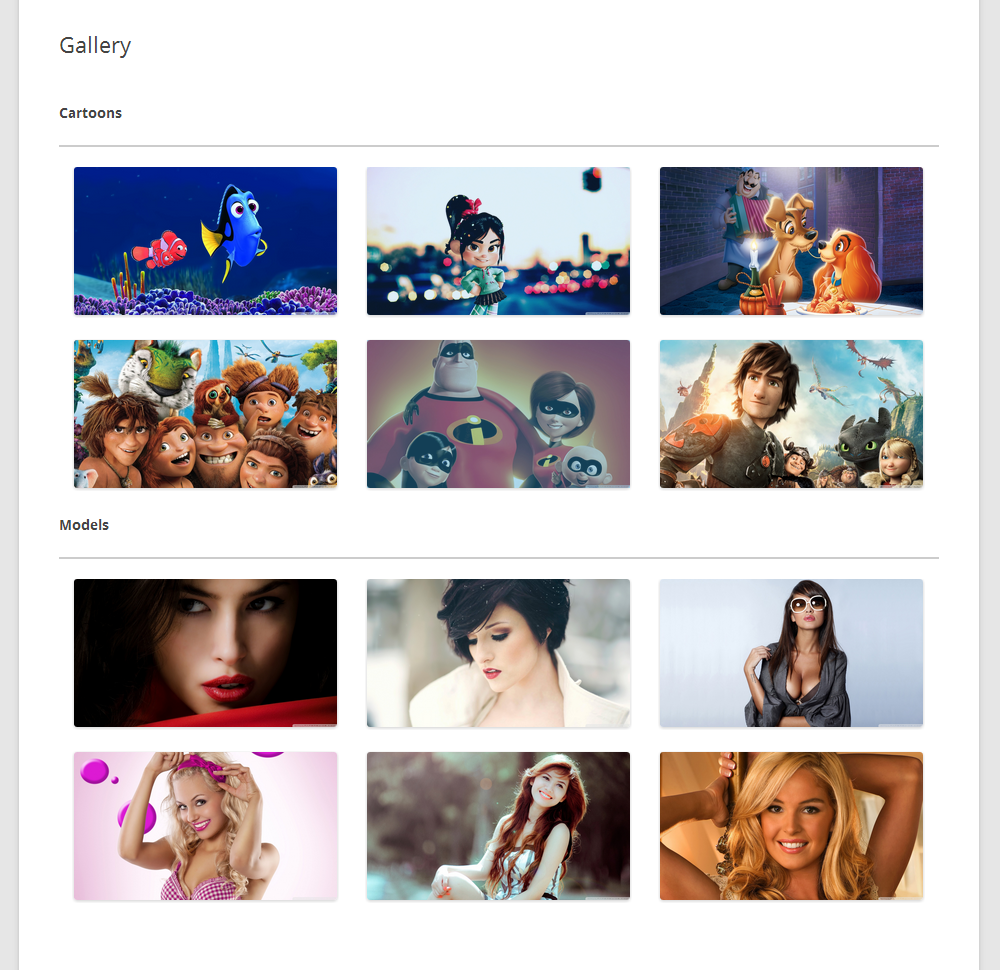 Gallery Preview on Site