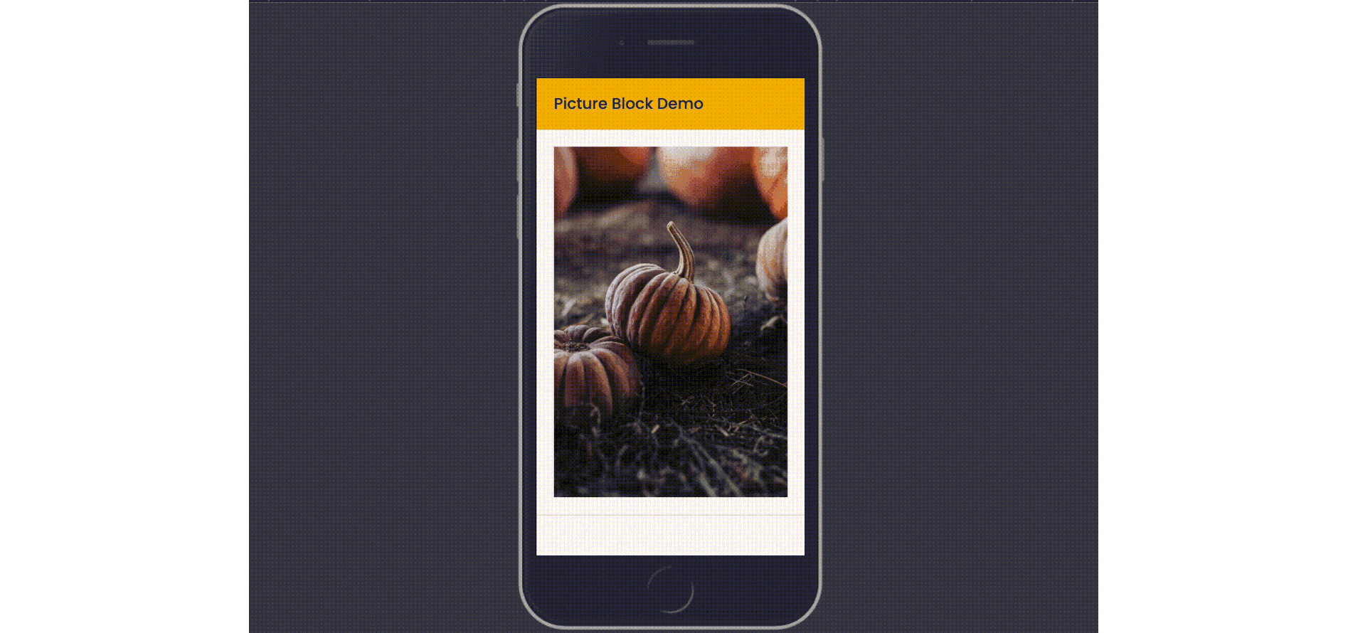 Front-end markup: `<picture>` with differnt image for mobile