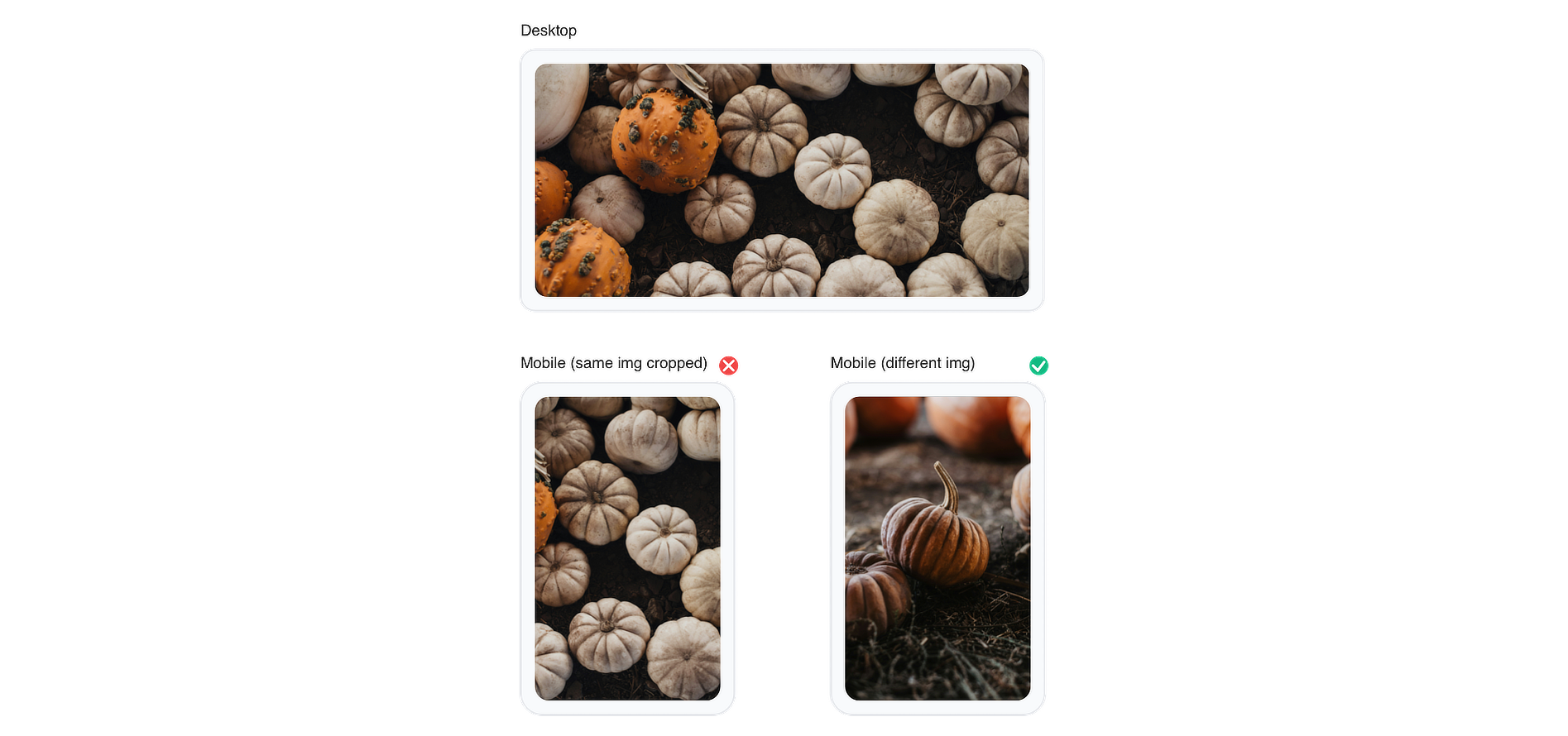 How art direction works with `<picture>` HTML