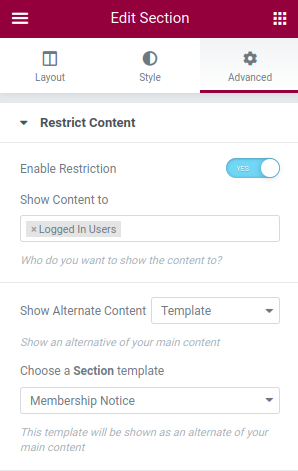 Alternate content selection
