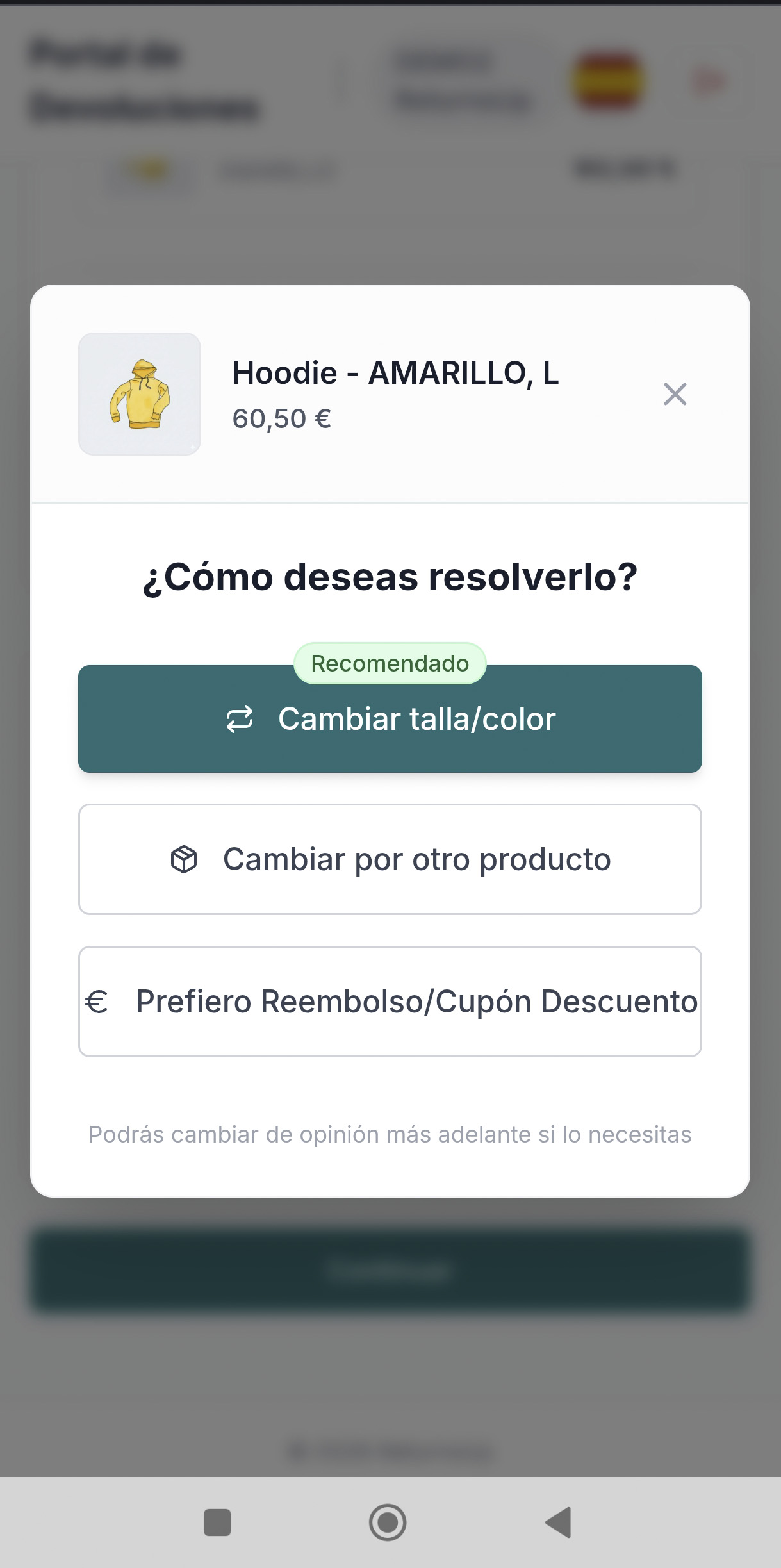WooCommerce Orders list with returns status column.