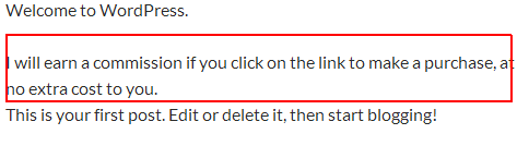 Your disclaimer is now in the body of your article to clearly identify that you are receiving compensation.