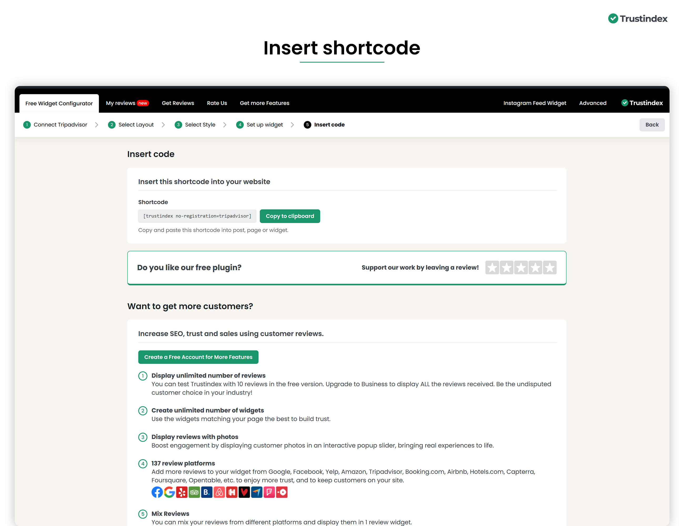 Sample widget - List (light background)
