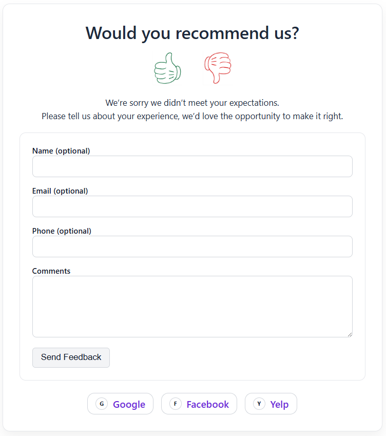 Private feedback path