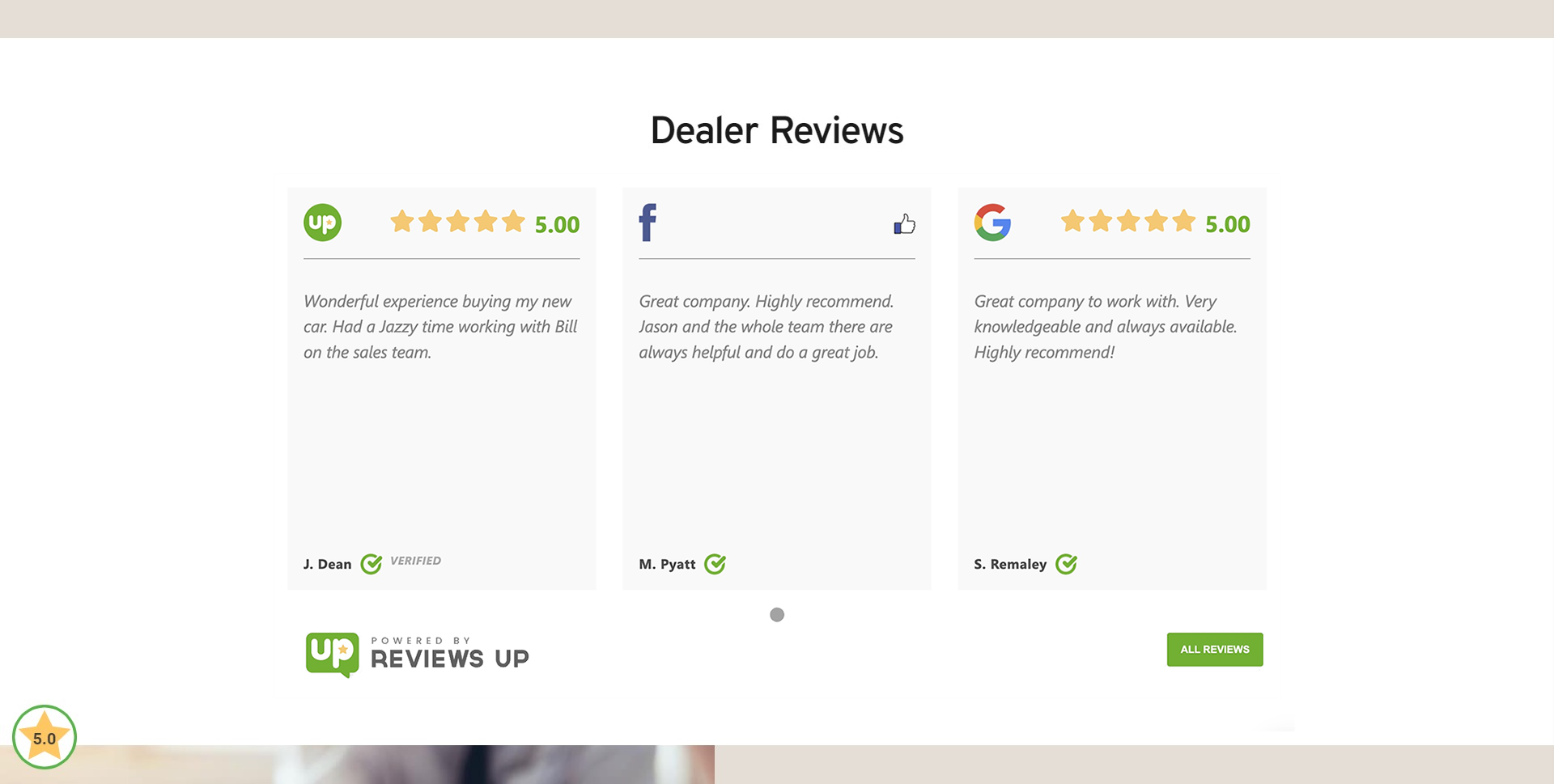 Example of how the slider button widget.