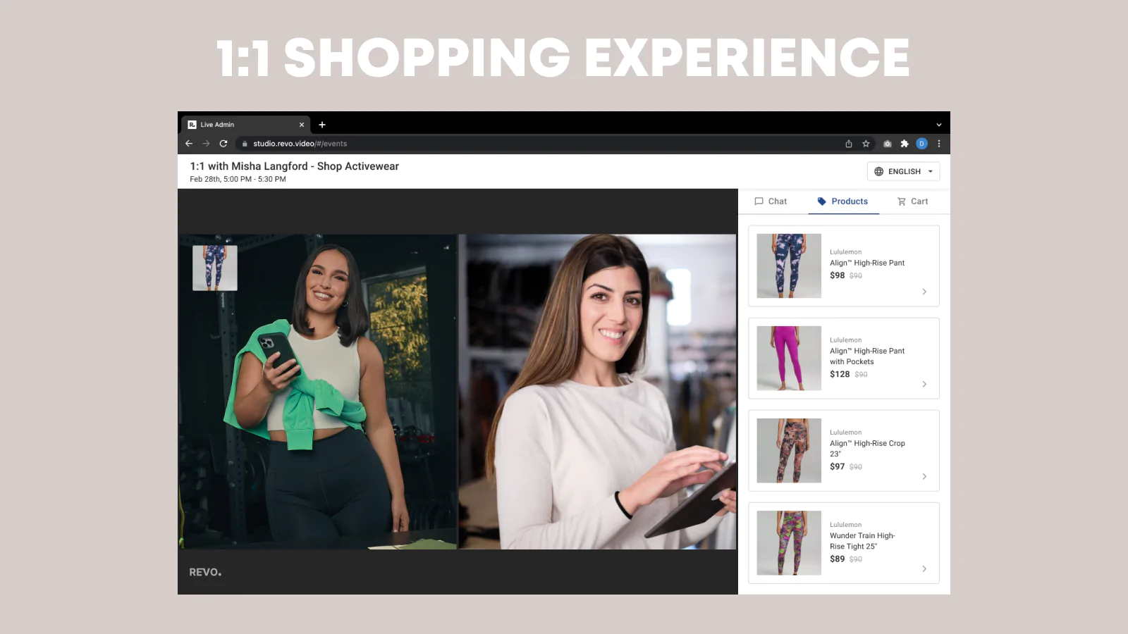 1:1 Shopping Experience