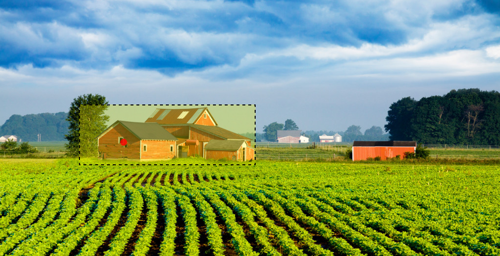 RIU - set area of focus (AOF) and point of focus (POF) on large barn