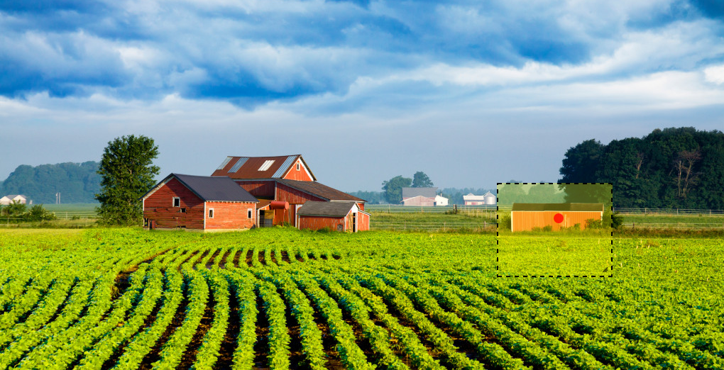 RIU - set area of focus (AOF) and point of focus (POF) on small barn