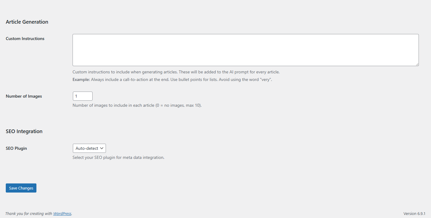**SEO Integration** — Automatic meta data for Yoast SEO and Rank Math