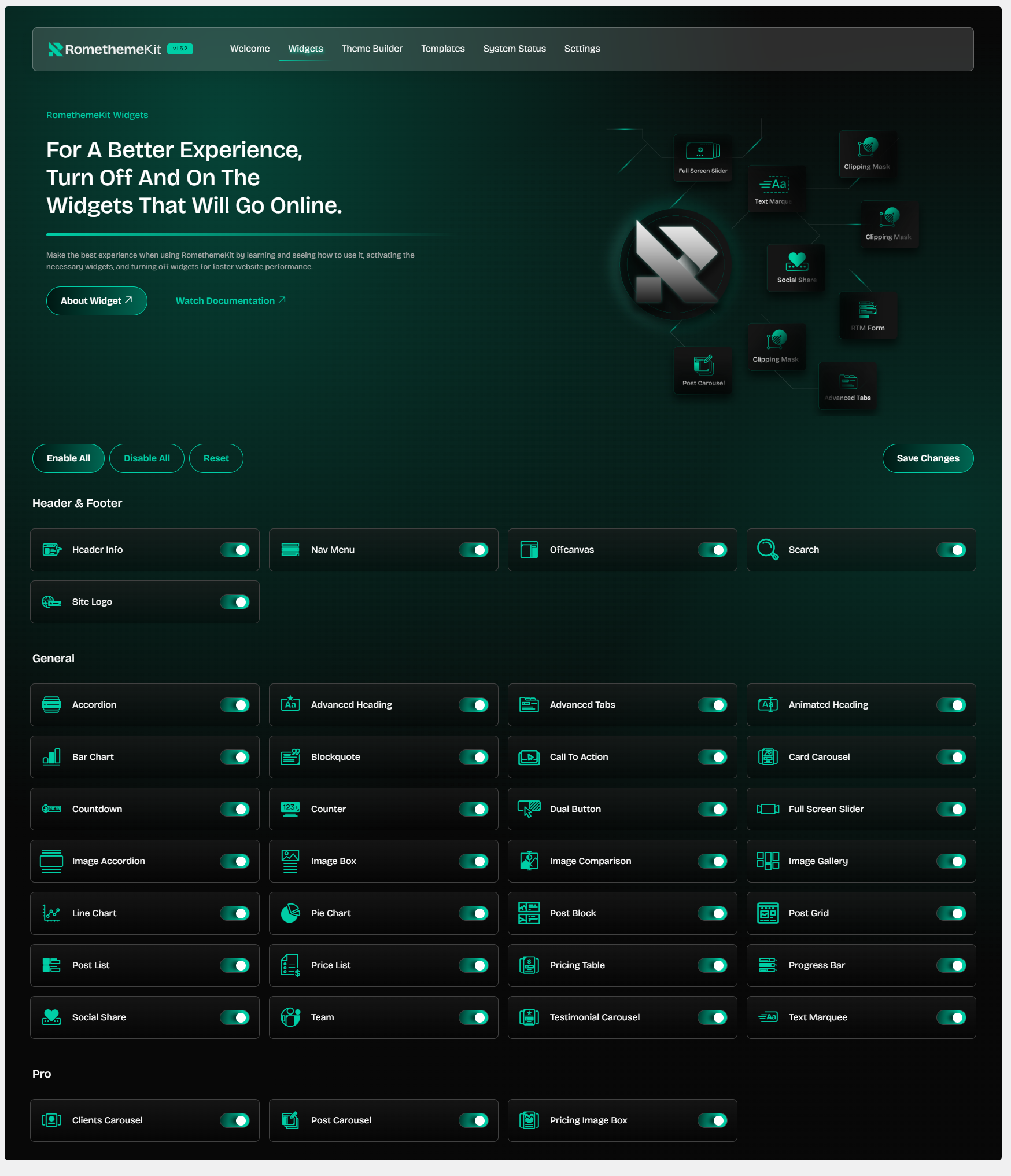 Widgets
