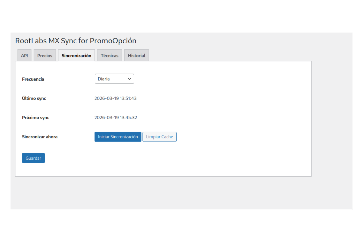 Sync history with metrics