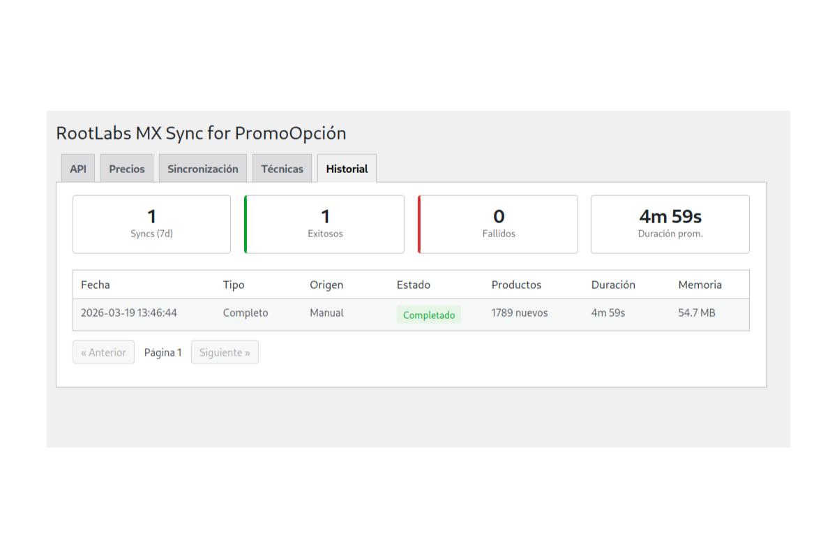 Techniques configuration
