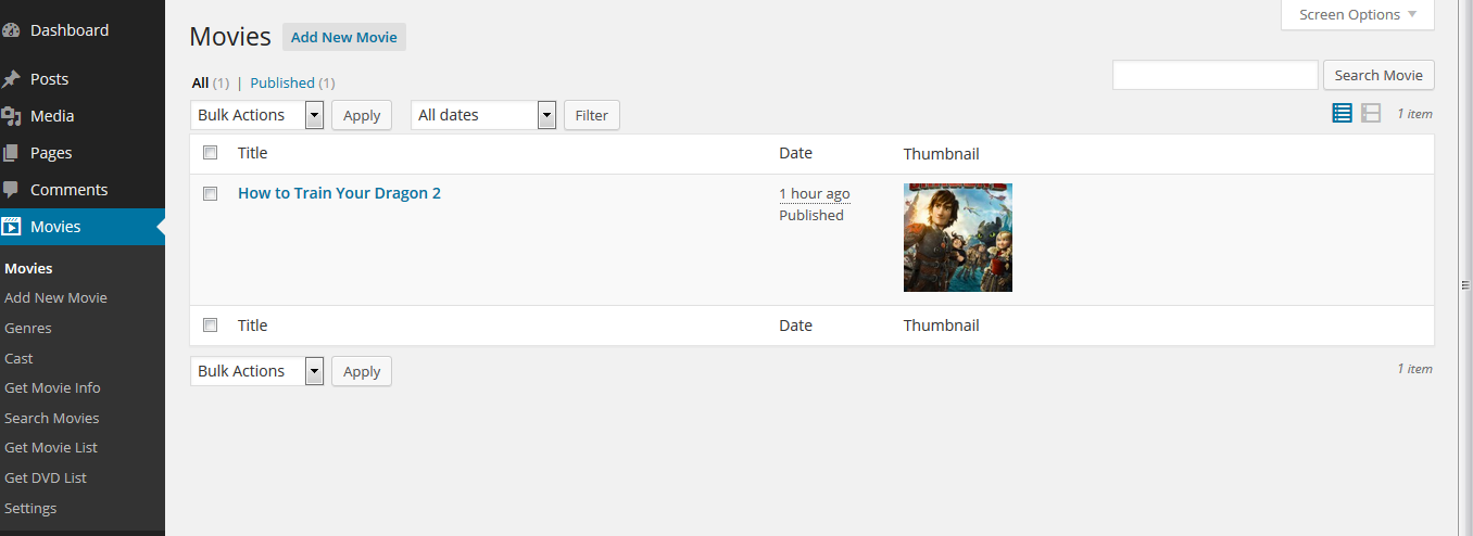 Manage Movies