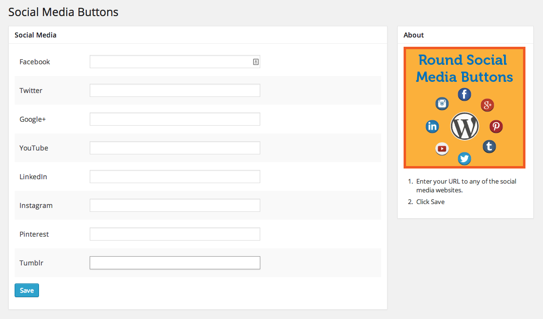 The settings page for the plugin.