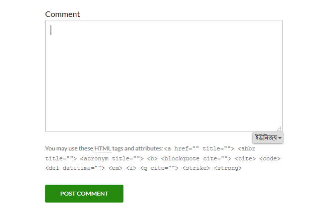 Font-End (Comment)
