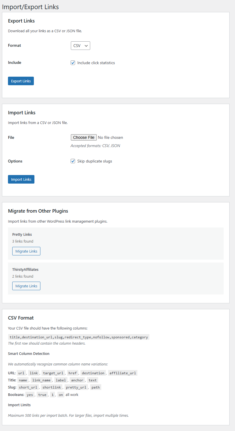 Link health monitoring