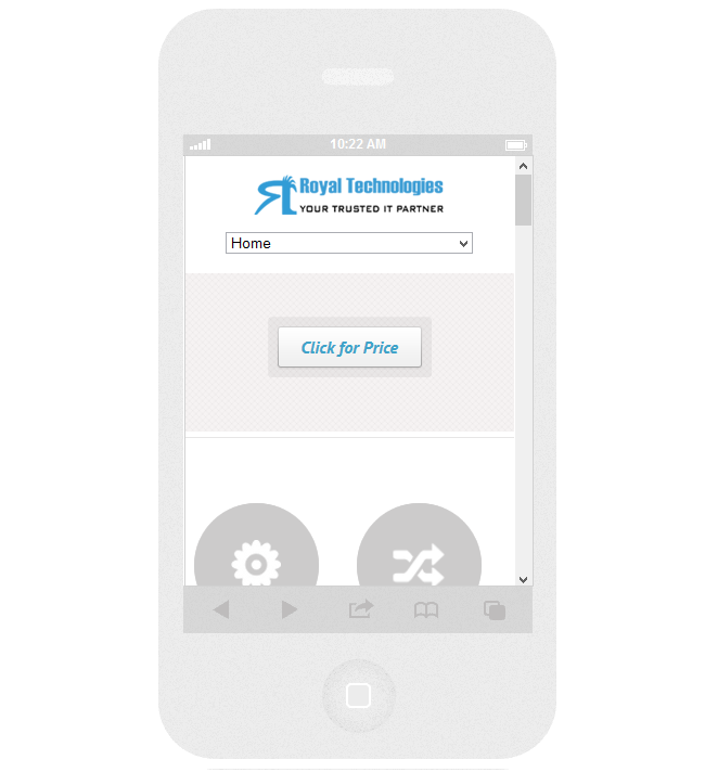 Responsive select menu on the Phone