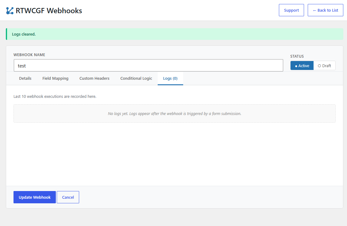 Detailed request/response logs for troubleshooting.