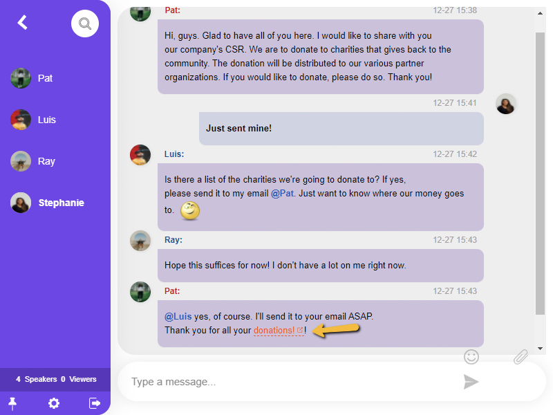 Private Chat - communicate with other users privately, in a one-on-one conversation (you can turn it on/off to your liking)