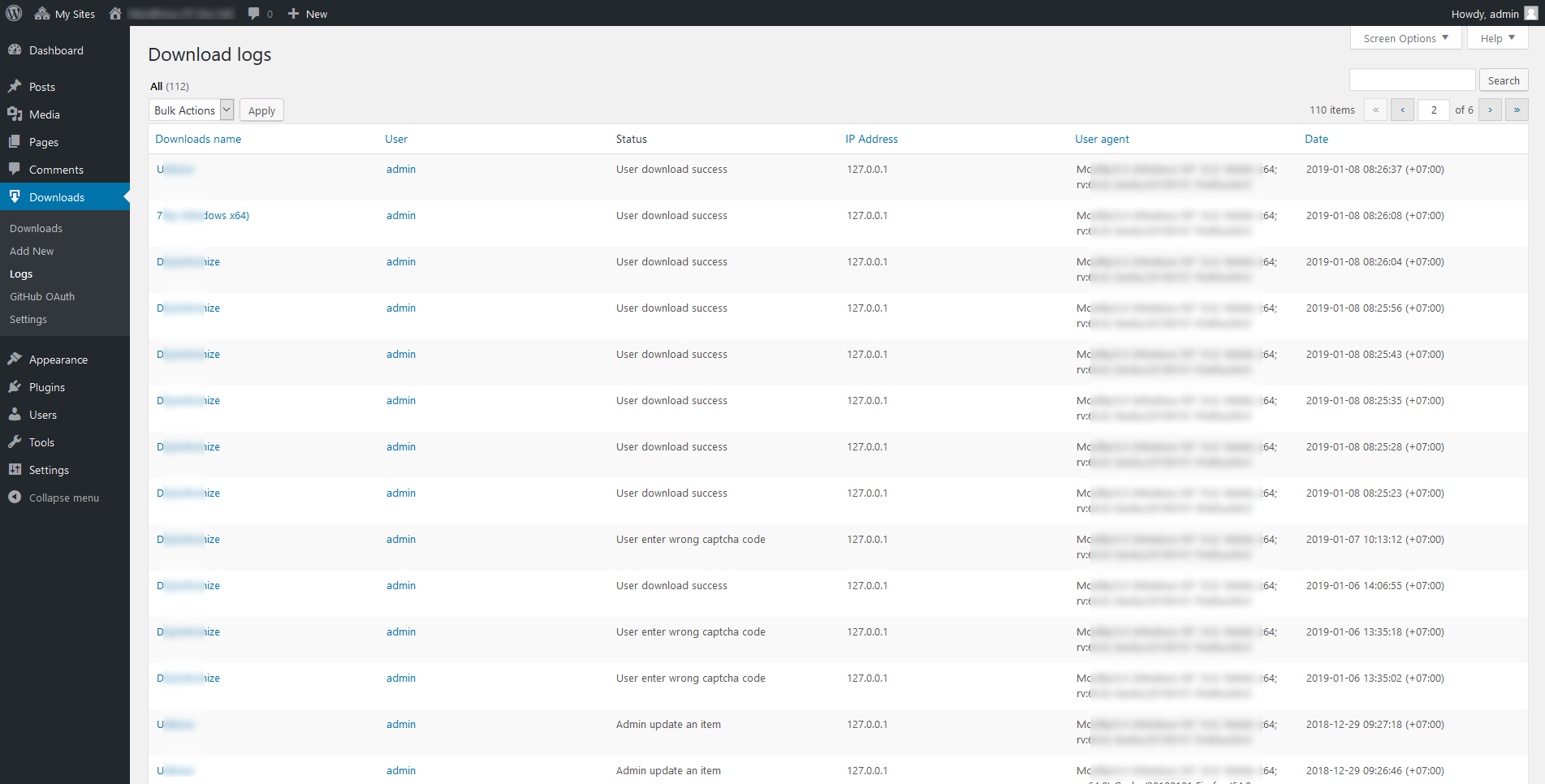 Plugin settings tab 2 (Anti robots settings).