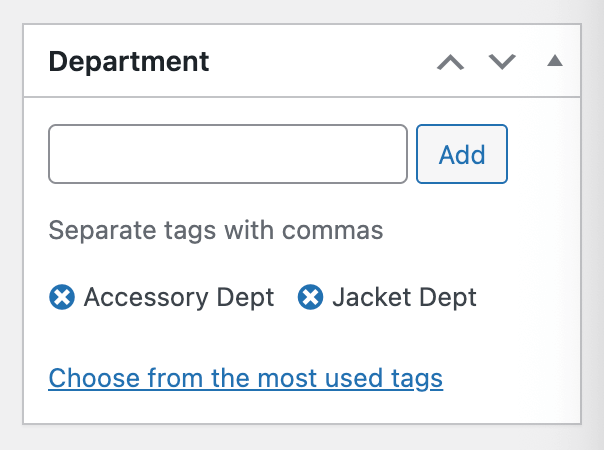 Department meta box on order screen - View and manage department assignments directly from individual order pages.