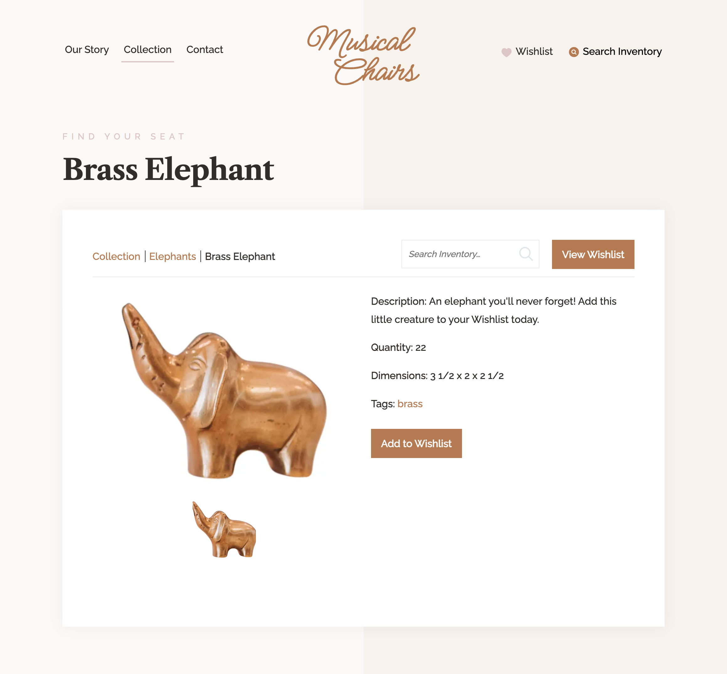 Single Item Page