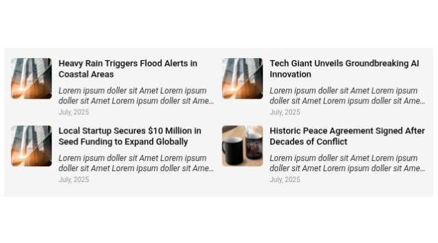 Vertical scrolling with Stock XML posts