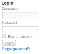 The widget as it appears with default TwentyTen theme styling.