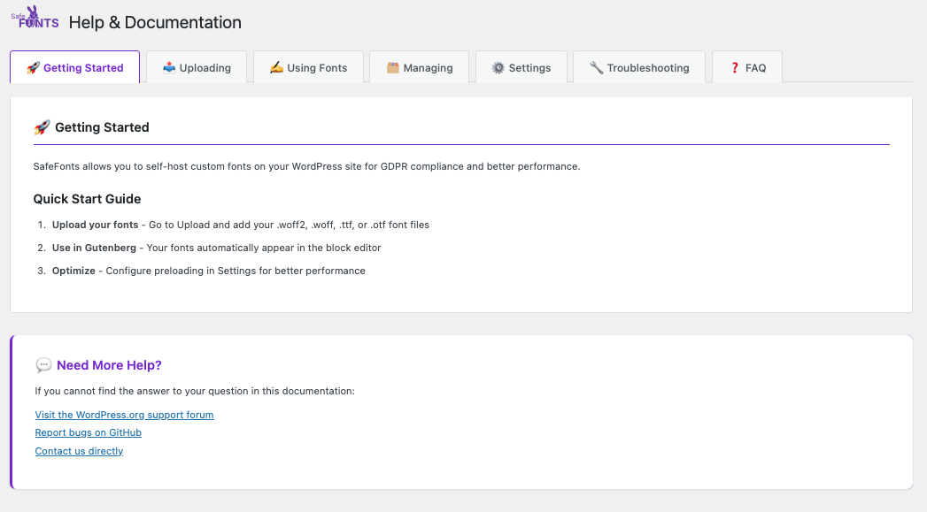 System information and WordPress 6.5+ compatibility check