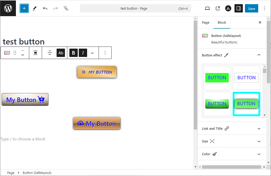 Beautiful Button effects