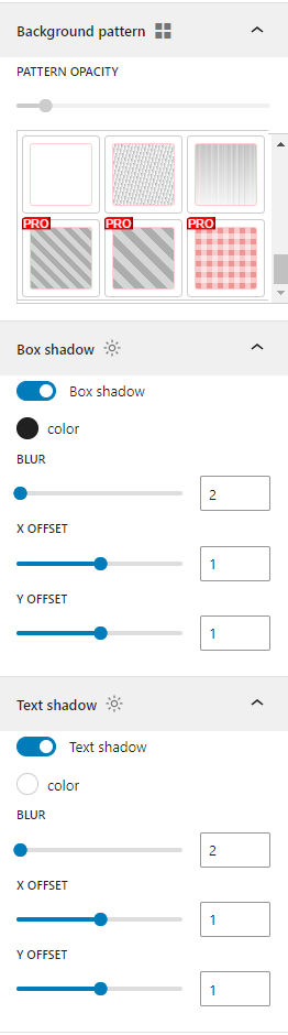 Hover animation, click effect and block spacing