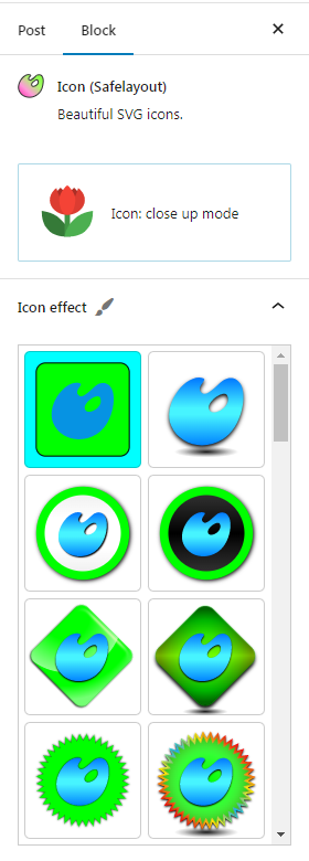 Beautiful icon effects