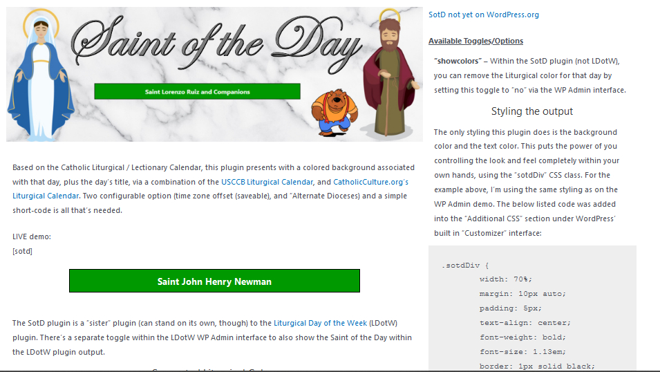 Demo Saint of the Day(SotD) look
