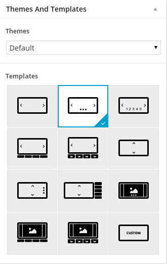 Responsive slider template, 3 is available on lite version, others in pro version