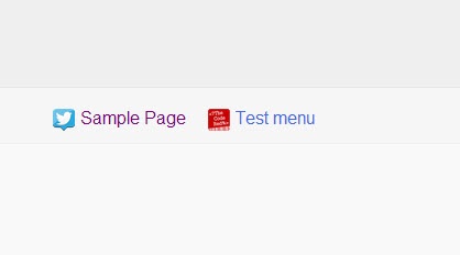Sample menu icon on your webpage.