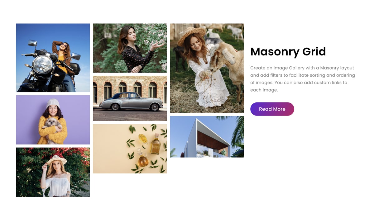 Masonary Grid Widget for Elementor