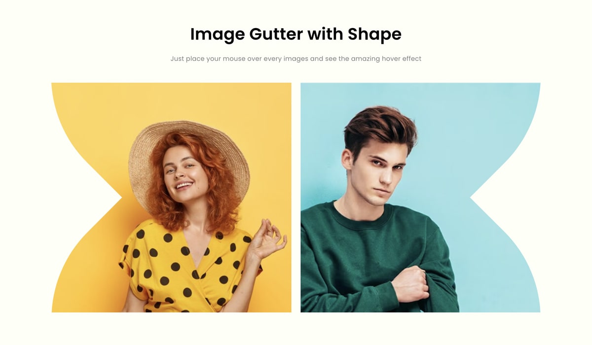 Image Gutter with Shape Widget for Elementor