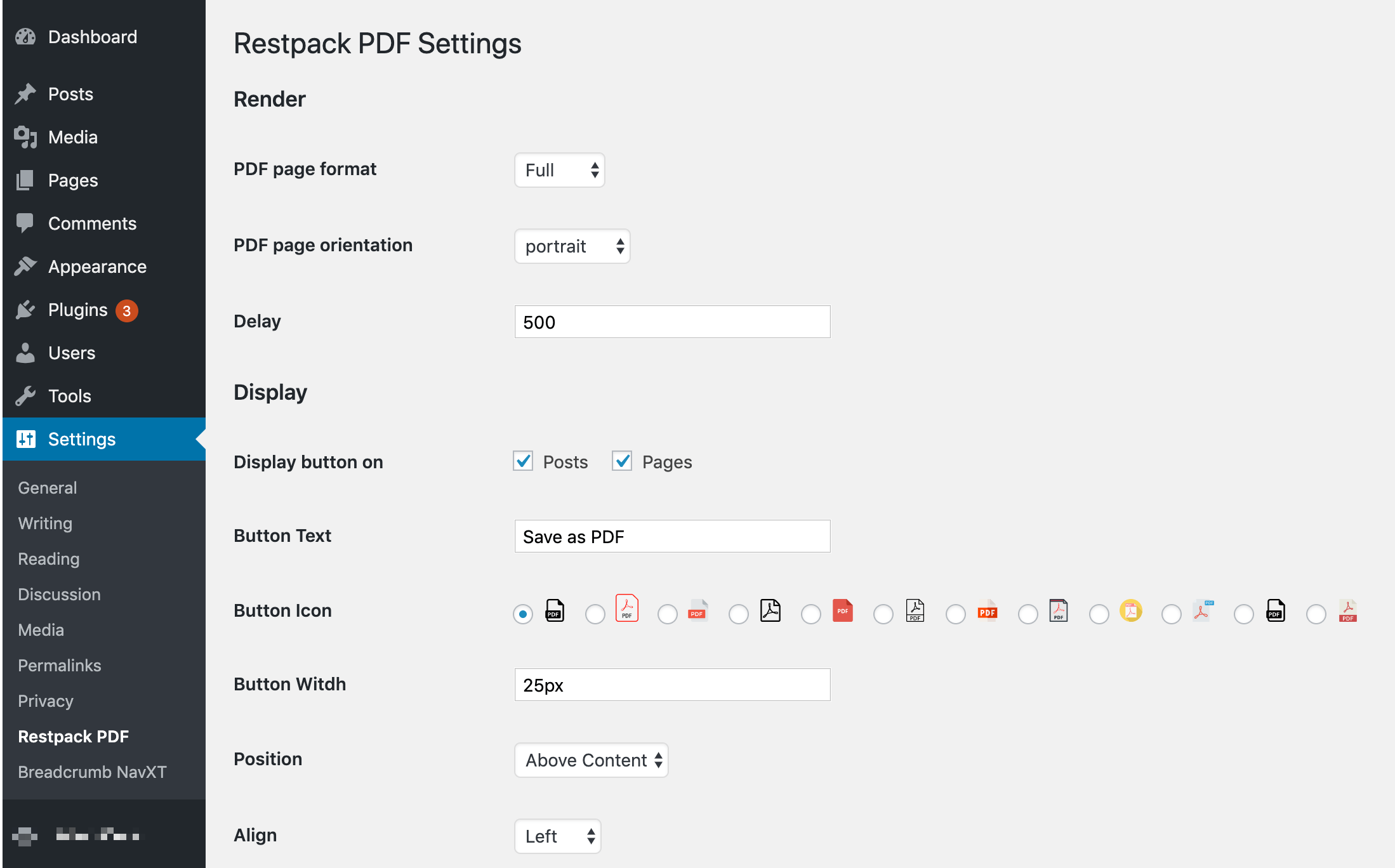You can select different icons and text from backend for your download button