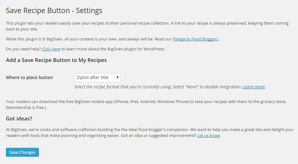 In this release, we're supporting Ziplist-formatted websites. So, if you've decided to keep the legacy Ziplist plugin, this will re-enable "save recipe" and "make grocery list" features for your readers.
