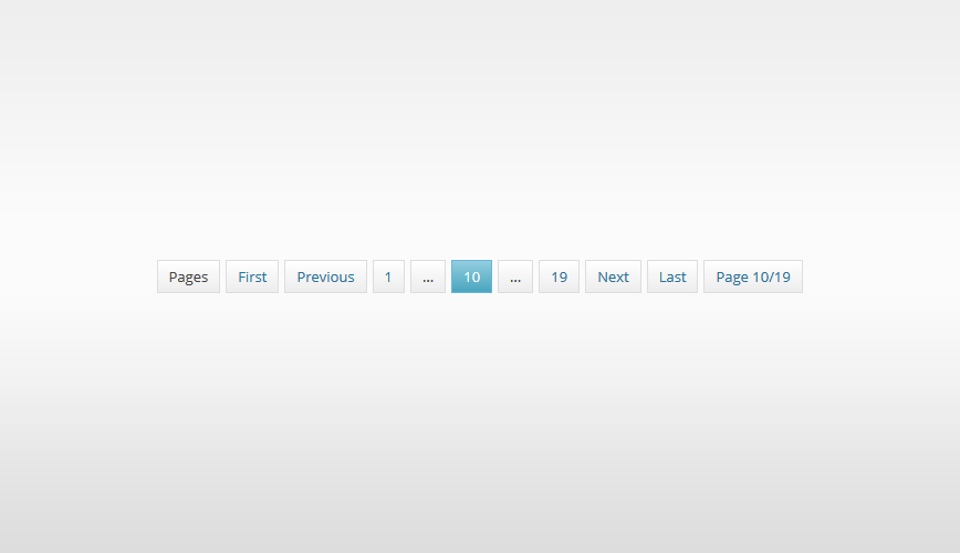 The pagination in default style.