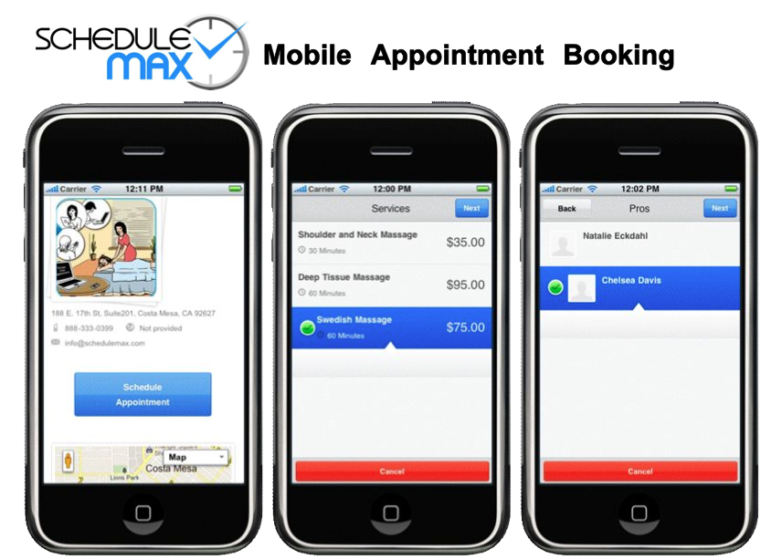 **Phone/Mobile Support** - The booking button is optimized to work great on mobile devices like iPhone,iPad, and Android devices.