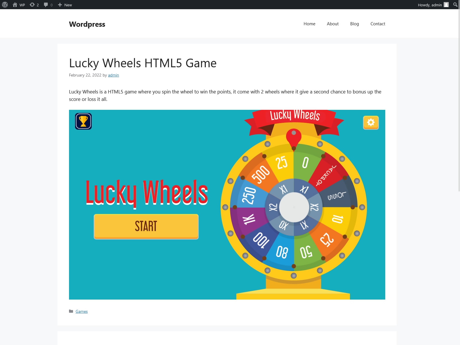 Embeded HTML5 Games